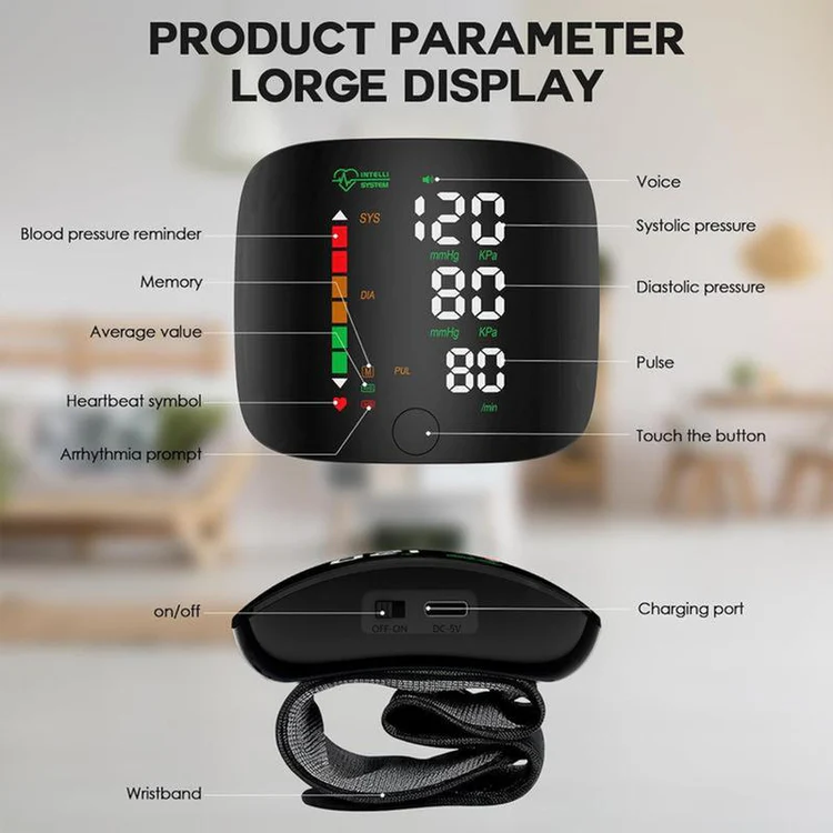 Smart Wrist Blood Pressure Monitor